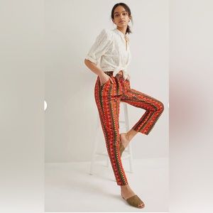 Anthropologie Farm Rio Cropped Straight Pants